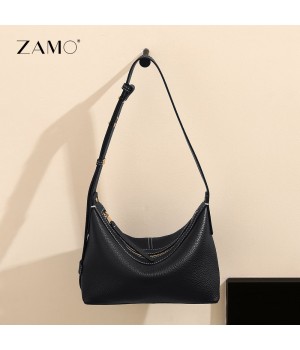 2024 New Ladies Fashion Vintage Genuine leather Armpit Shoulder Bag For Women