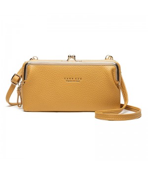 CarrKen New Women's Mobile Phone Bag Fashion Cross Shoulder Hardware Bag Multi-function Hand Bag