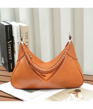 New genuine leather women's shoulder bag Underarm bag Casual fashion high quality vegetable tanned cowhide ladies bag