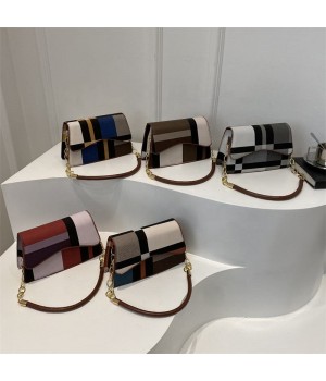 Classic Plaid Ladies Luxury Shoulder Hand Bag Casual Fashion Women's Underarm Handbags