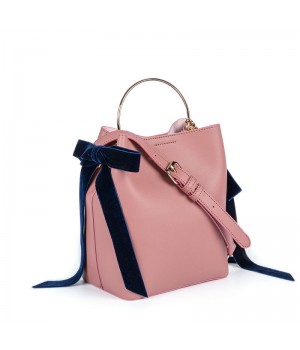 Female Pink Travel PU Leather Shoulder Bag Ladies Luxury Hand Bag