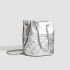 2024 New Premium Texture Glossy Single Shoulder Crossbody Bag Lattice Chain Bucket Bag Women