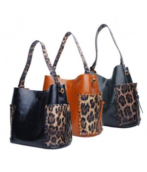 2023 new fashion women's shoulder bags bucket bags leopard printed ladies shoulder bags